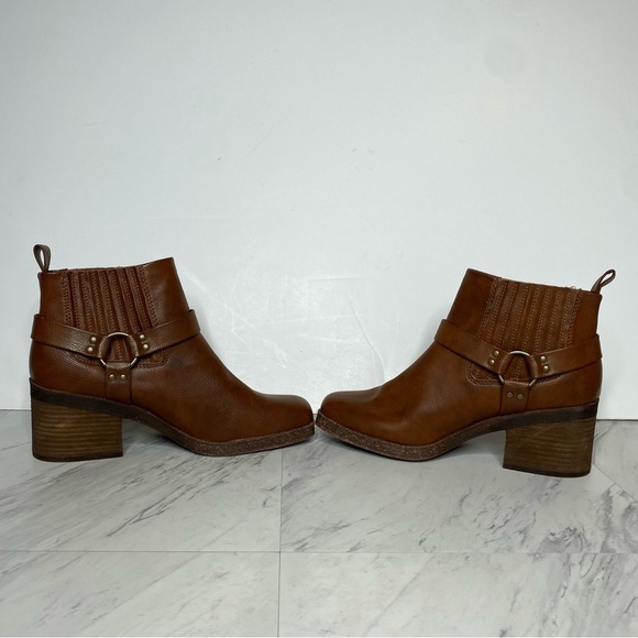New! BOC Lowri Brown Faux Leather Stirrup Bootie 10M - Picture 5 of 14
